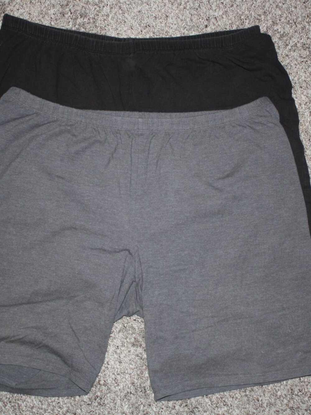 Plus Size Bike Shorts, (2 Pr) Just my Size 3X, Black and Gray size 3X